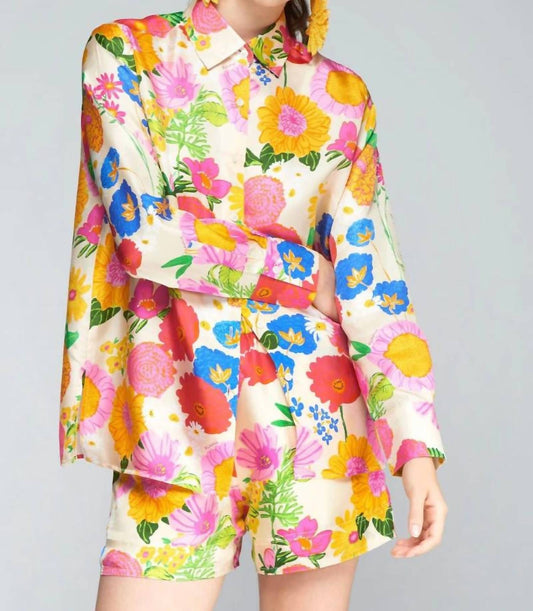 Vilagallo - Mariela Floral Bermuda Shorts