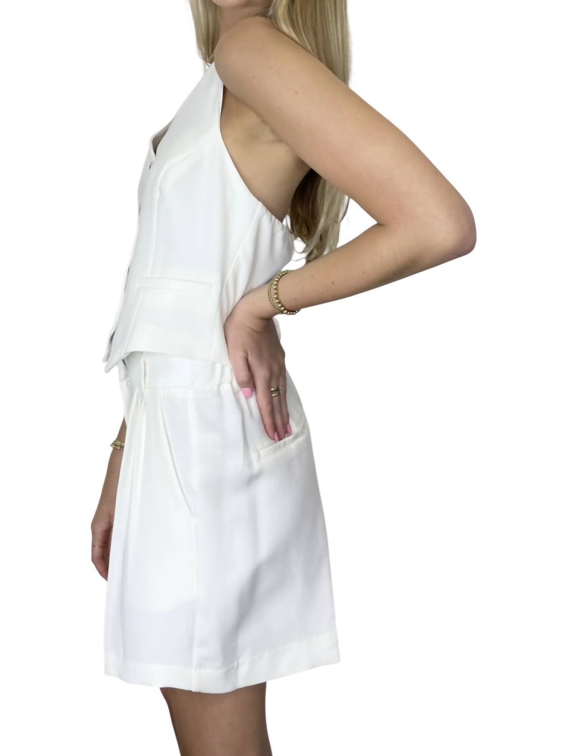 The Workshop - Business As Usual Halter Short Set