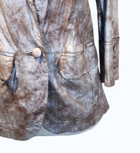 Burning Torch - Women's Distressed Leather Jacket