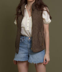 Fate - Sahara Quilted Pattern Vest