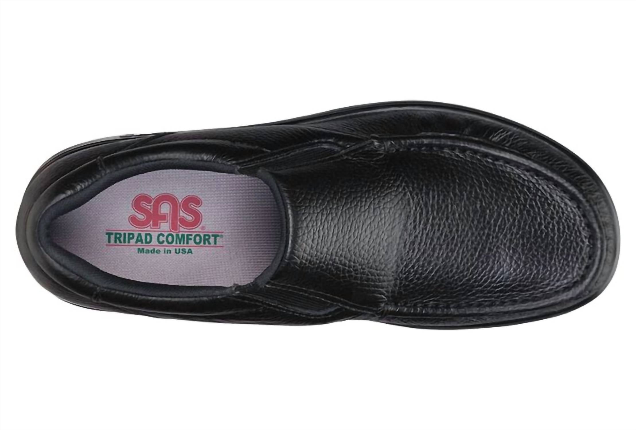 Sas - Men's Side Gore Slip On Loafer - Wide