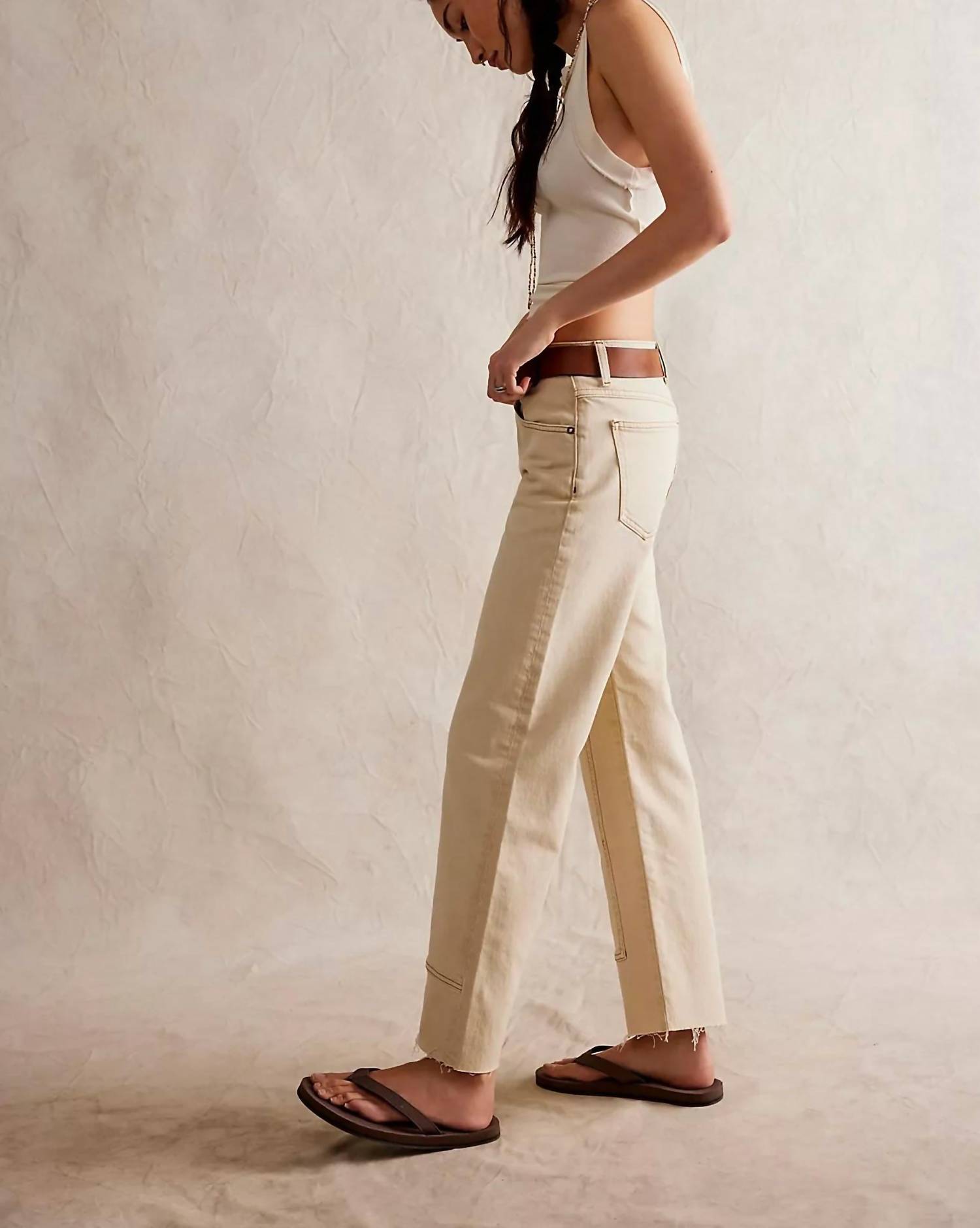 Free People - Women's Risk Taker Mid Rise Straight Jeans