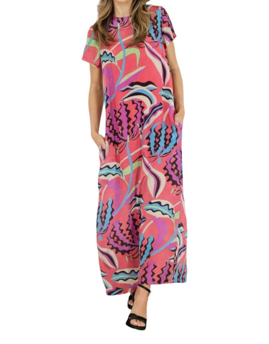 Oliphant - Short Sleeved Shift Maxi Dress