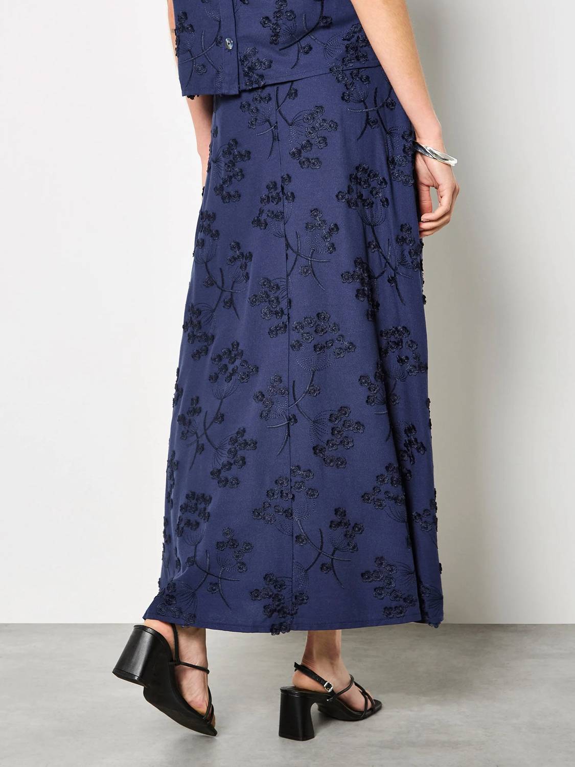 Apricot - Dandelion Embroidered Skirt