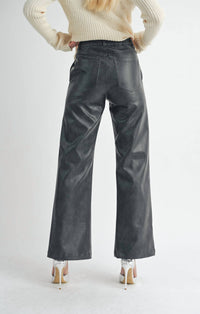 Sage The Label - Rebel Seamed Vegan Leather Pants