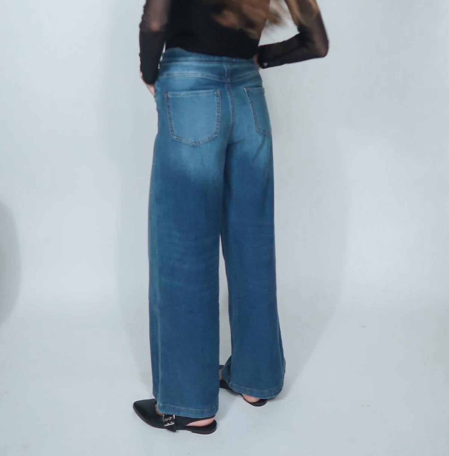 Bayeas - Wide-leg Denim Pants