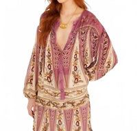 Farm Rio - Delicate Ainika Smocking Long Sleeve Blouse