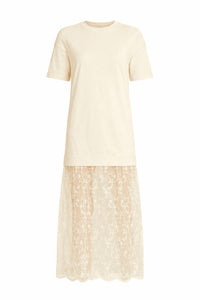 Line And Dot - Esryn Mixed Media Dress