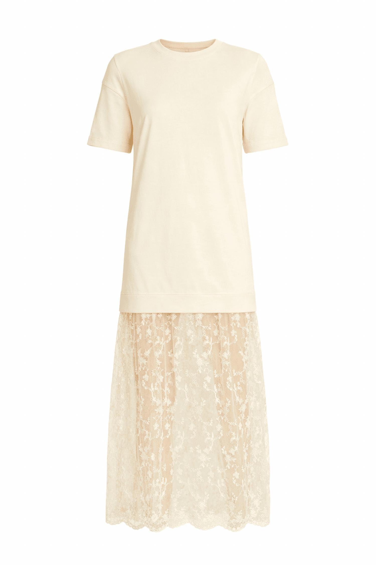 Line And Dot - Esryn Mixed Media Dress
