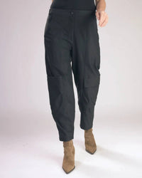 ALEMBIKA Soft Twill Cargo Pants in black - women's pants