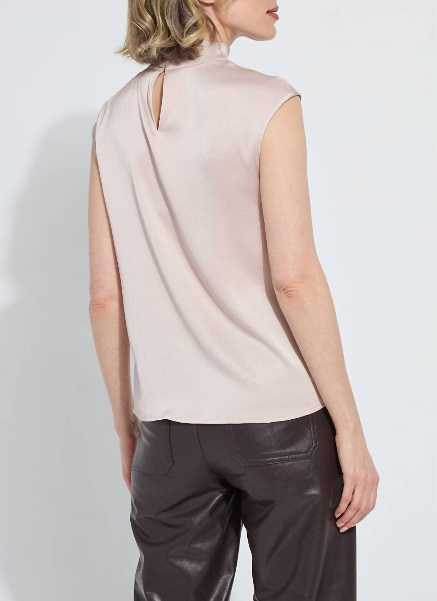 Lysse - Aisha High Neck Draped Blouse