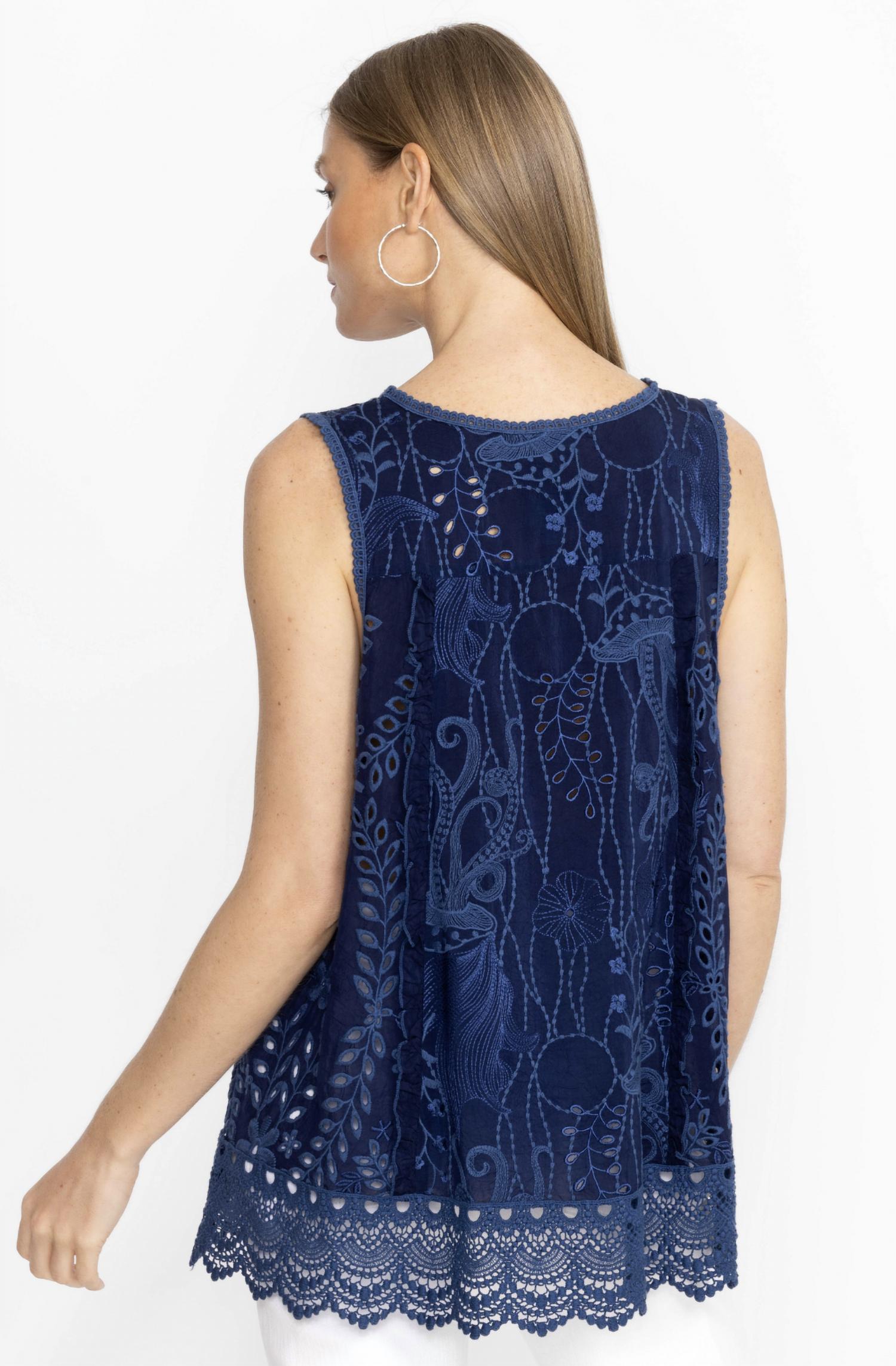Johnny Was - Tsion Eyelet Tank Top