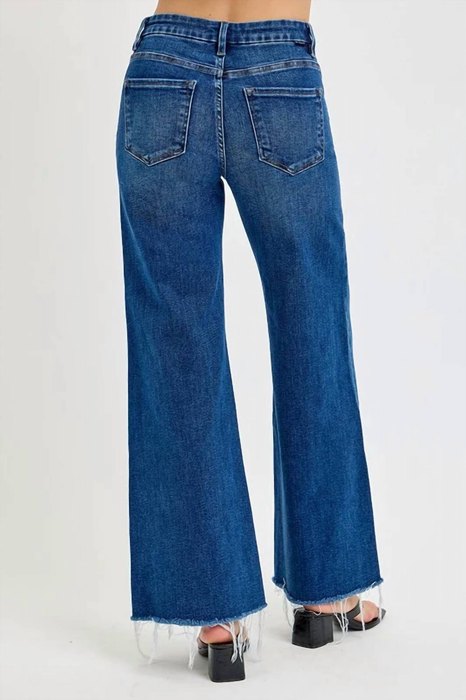 Risen - Amanda Mid Rise Wide Leg Jean