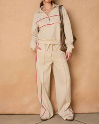 Dress Forum - Track Stripe Wide Leg Sweatpants