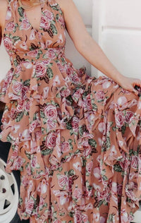 Mulla - The Rose Ruffled Maxi Dress