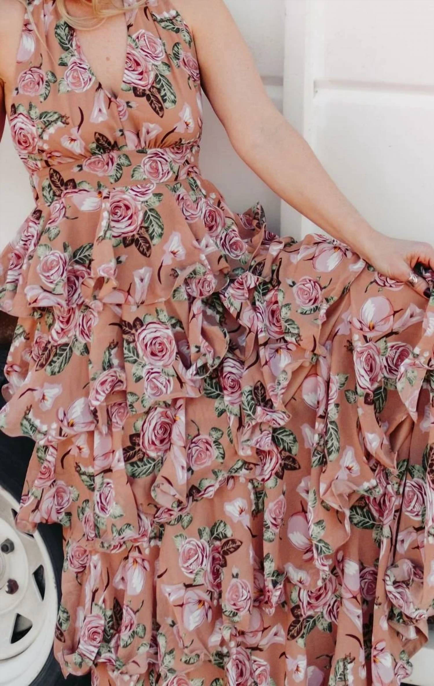 Mulla - The Rose Ruffled Maxi Dress