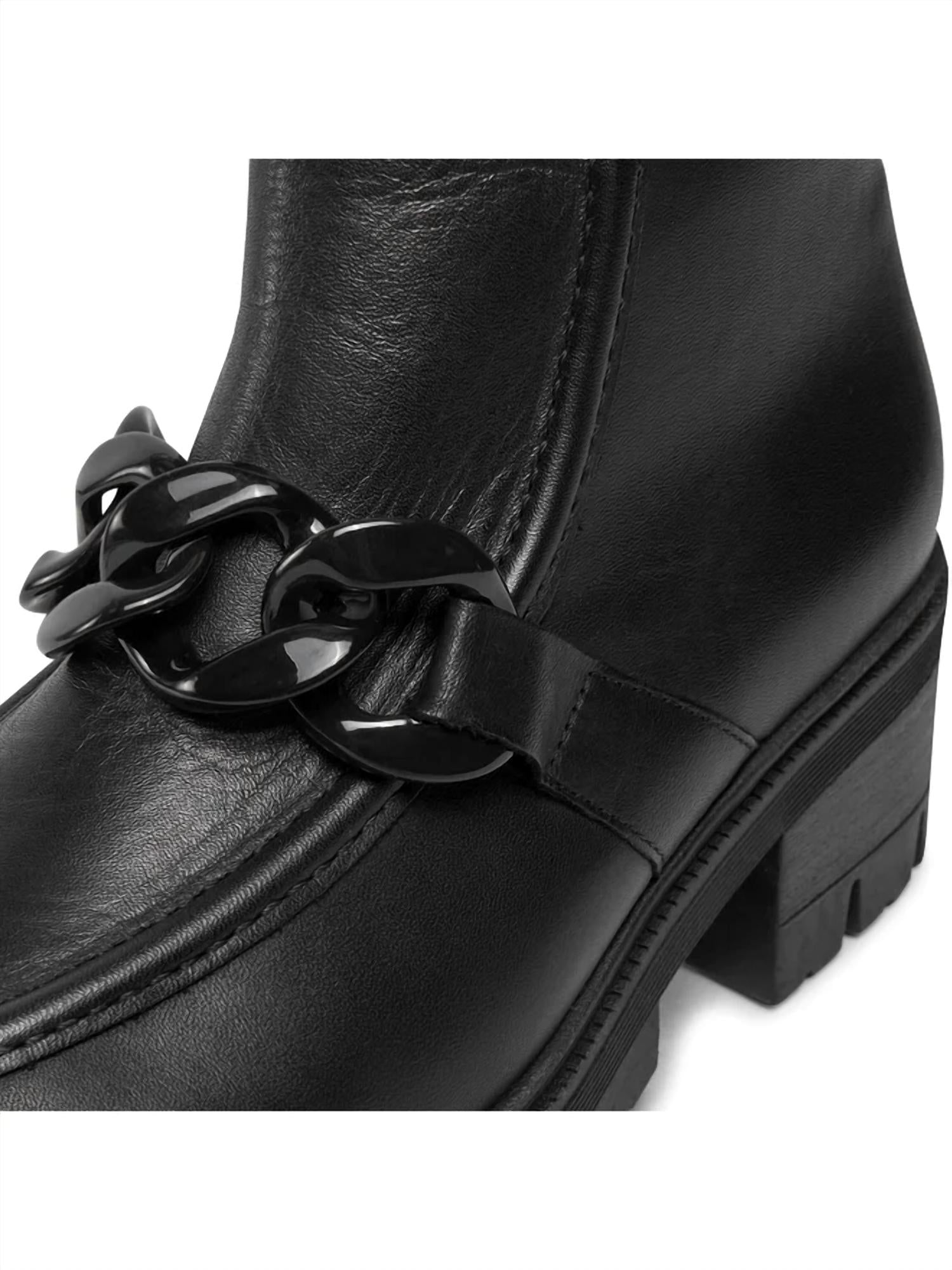 GABOR Women's Ankle Boots in black leather - women's shoe - view 6