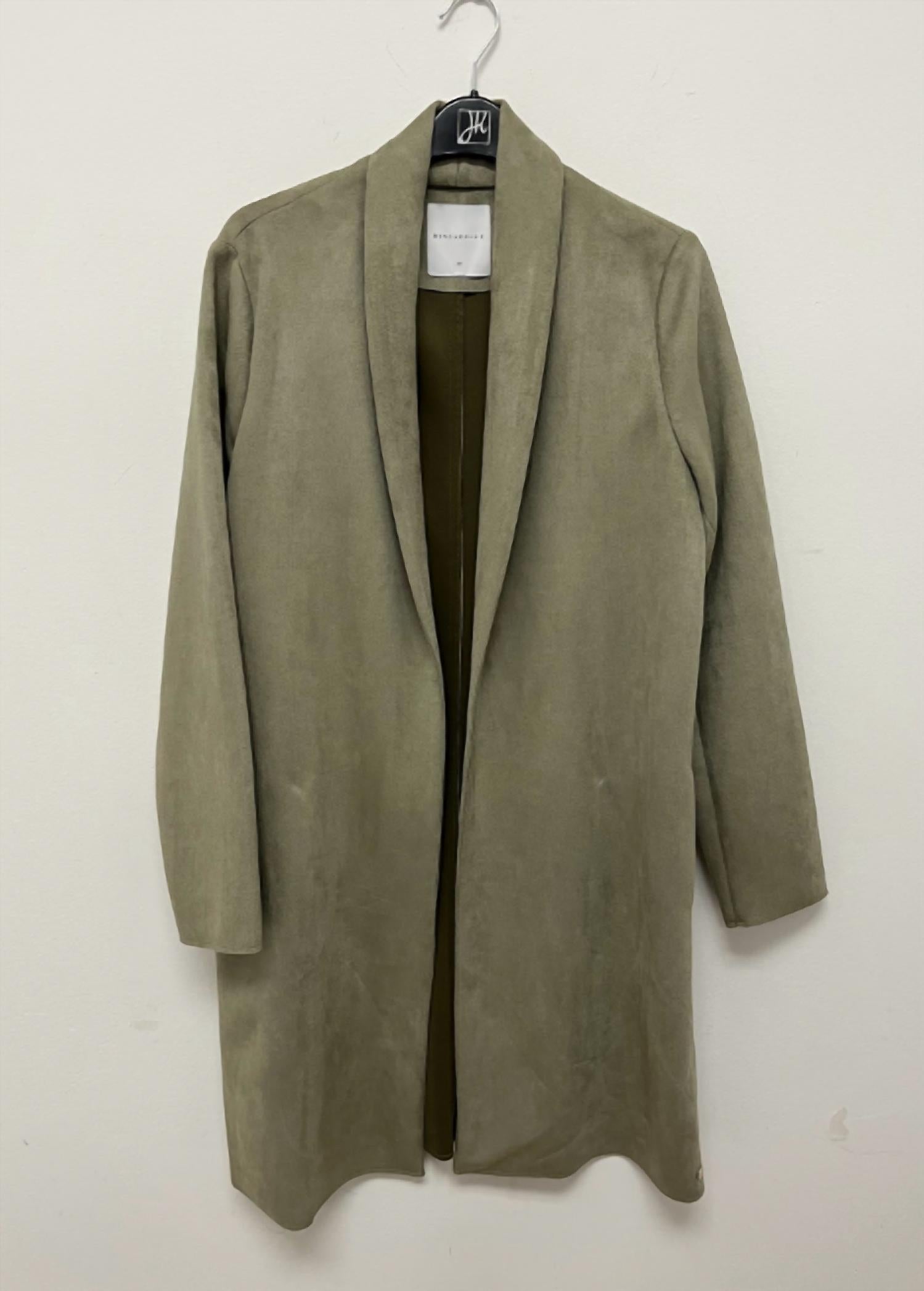 RINO & PELLE Women's Ultrasuede Open Coat in sage - women's jacket