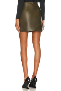 Karina Grimaldi - MELLI LEATHER MINI SKIRT