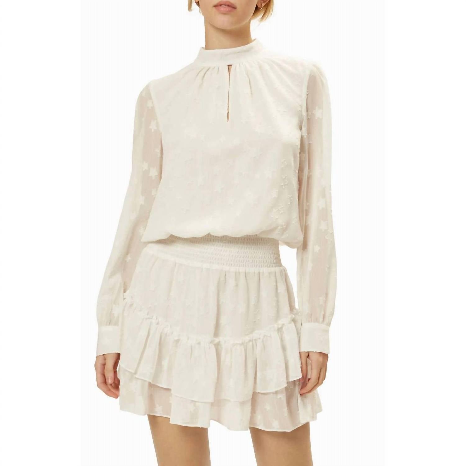 Ramy Brook - Sashah Star Pattern Ruffle Mini Dress