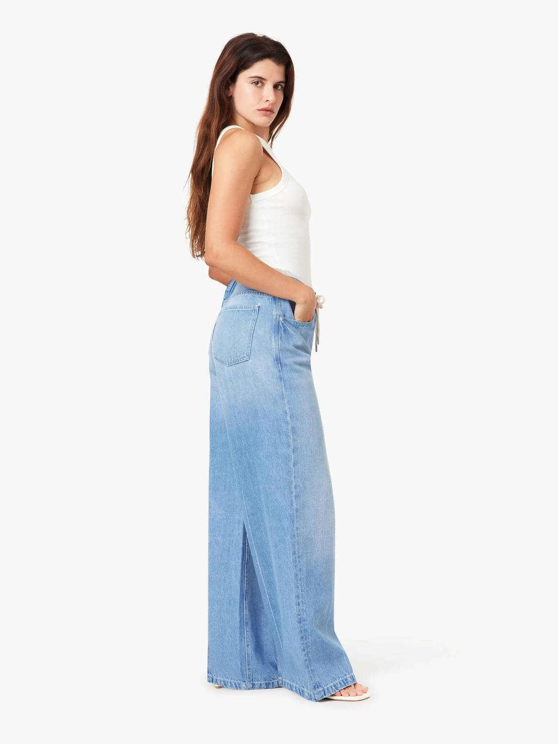 Habitual - Lia Drawstring Wide Leg Jeans