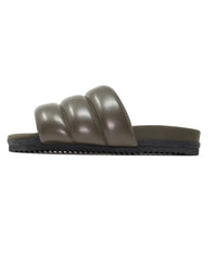 ROAM Women's Puffy Slides in khaki - women's shoe