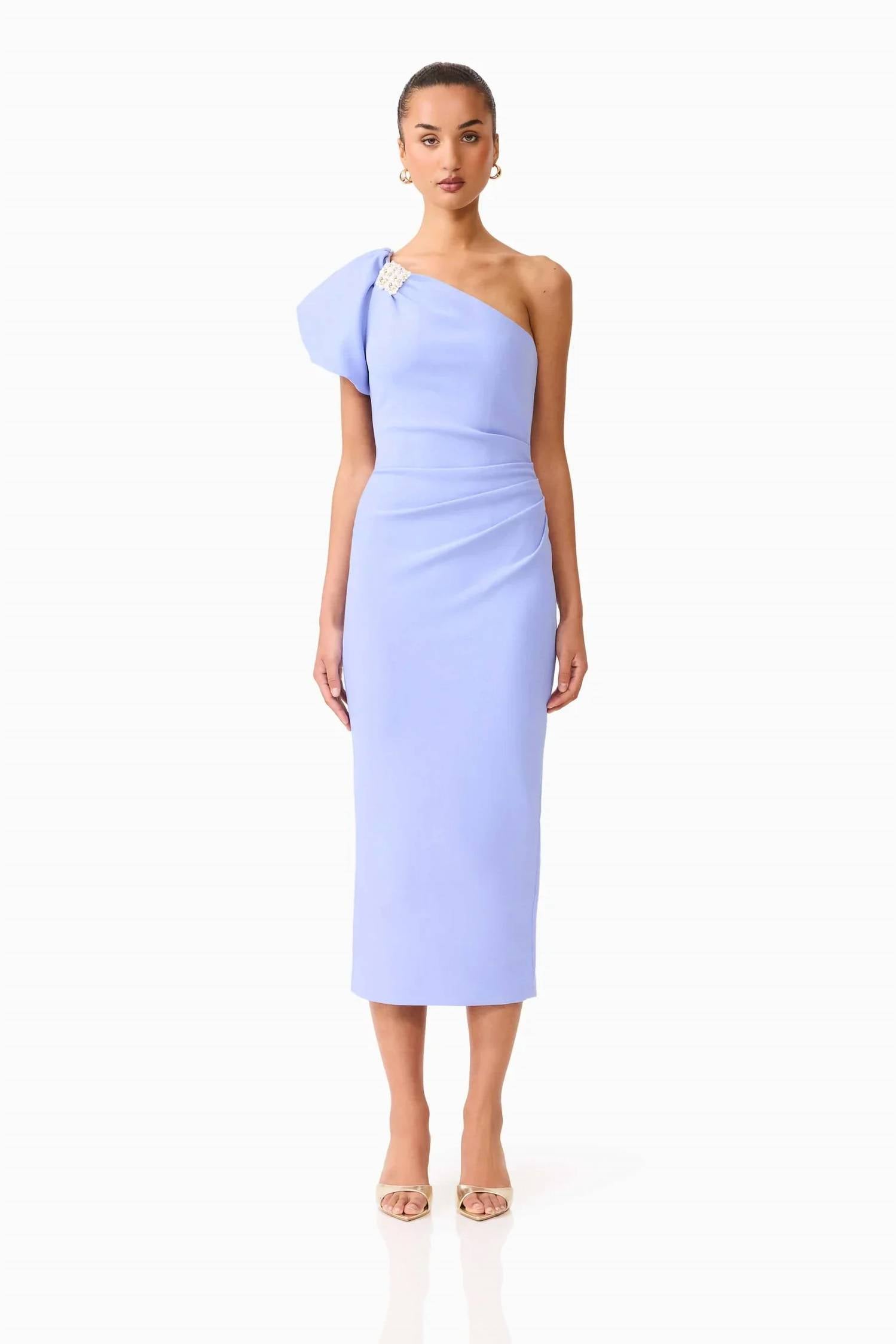 Elliatt - Olenna Puff Sleeve Midi Dress