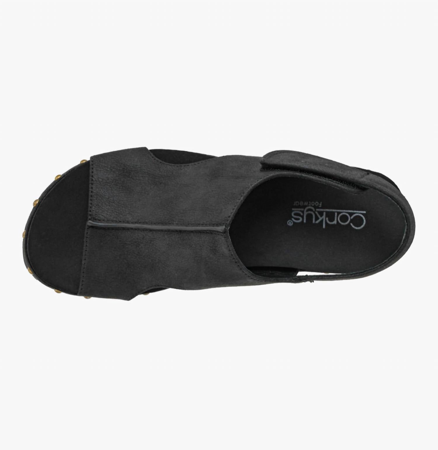 Corkys Footwear Women's For Keeps Wedge Sandals in black - women's shoe - alternate view