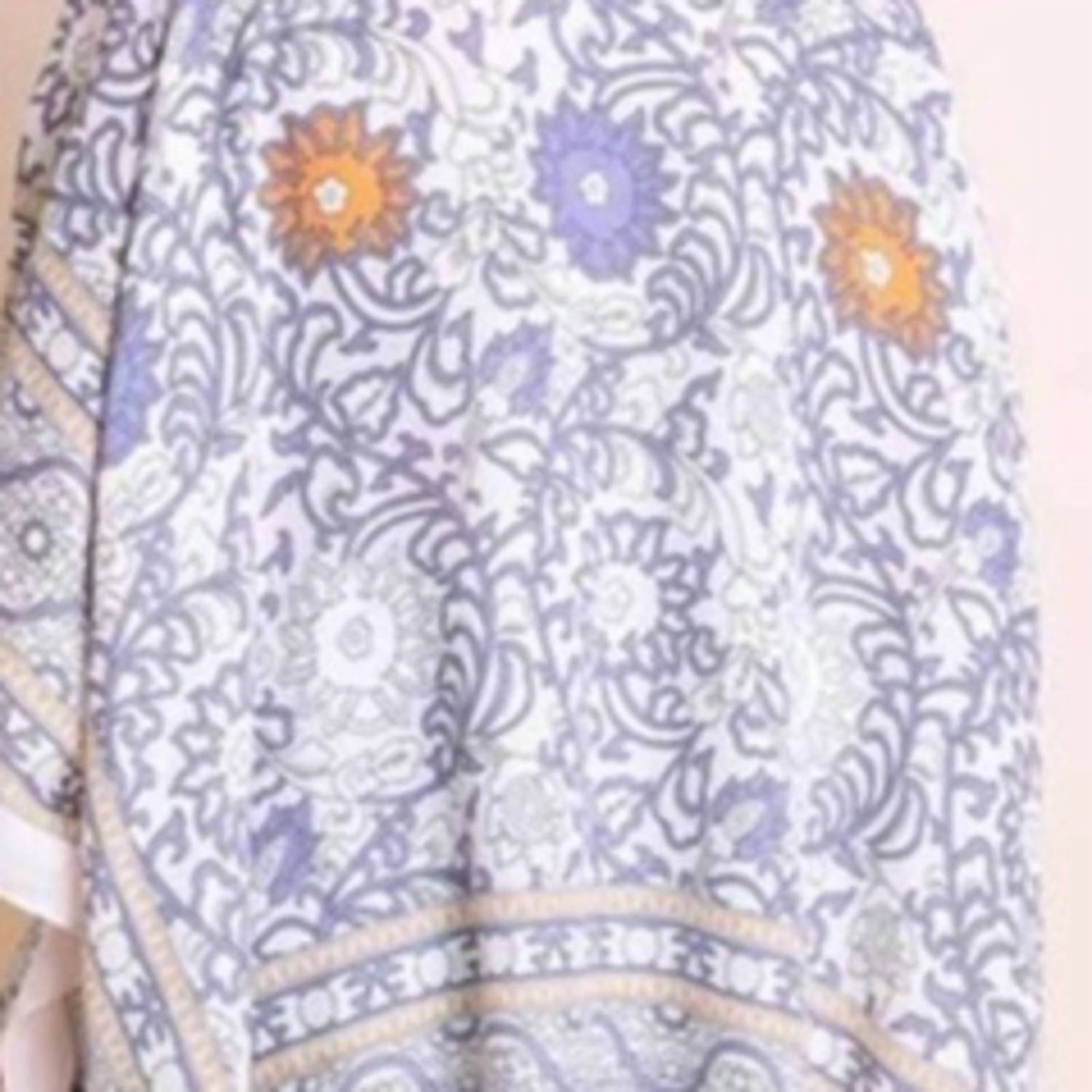 Leto - Touch Of Morocco Tapestry Tassel Boho Kimono Wrap Shawl