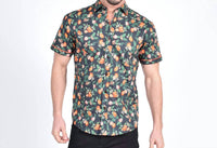 Eight X - Tangelo Melody Print Short Sleeve Shirt