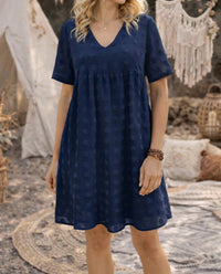Zenana - Swiss Dot Baby Doll Dress