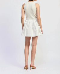 En Saison - Women's Candance Mixed Media Mini Dress