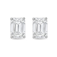 Diana M Jewels - 1.00 Ct Lab Grown Emerald Cut Stud Earrings - Delicate