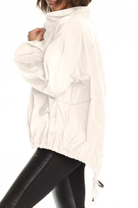 Planet By Lauren G. - Nylon Chic Bomber Jacket