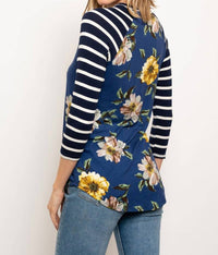 Collective Rack - Floral With Stripe Sleeves