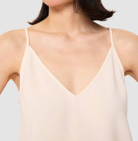 TARA JARMON Tamara V-neck Top in ecru - women's tank top - view 4