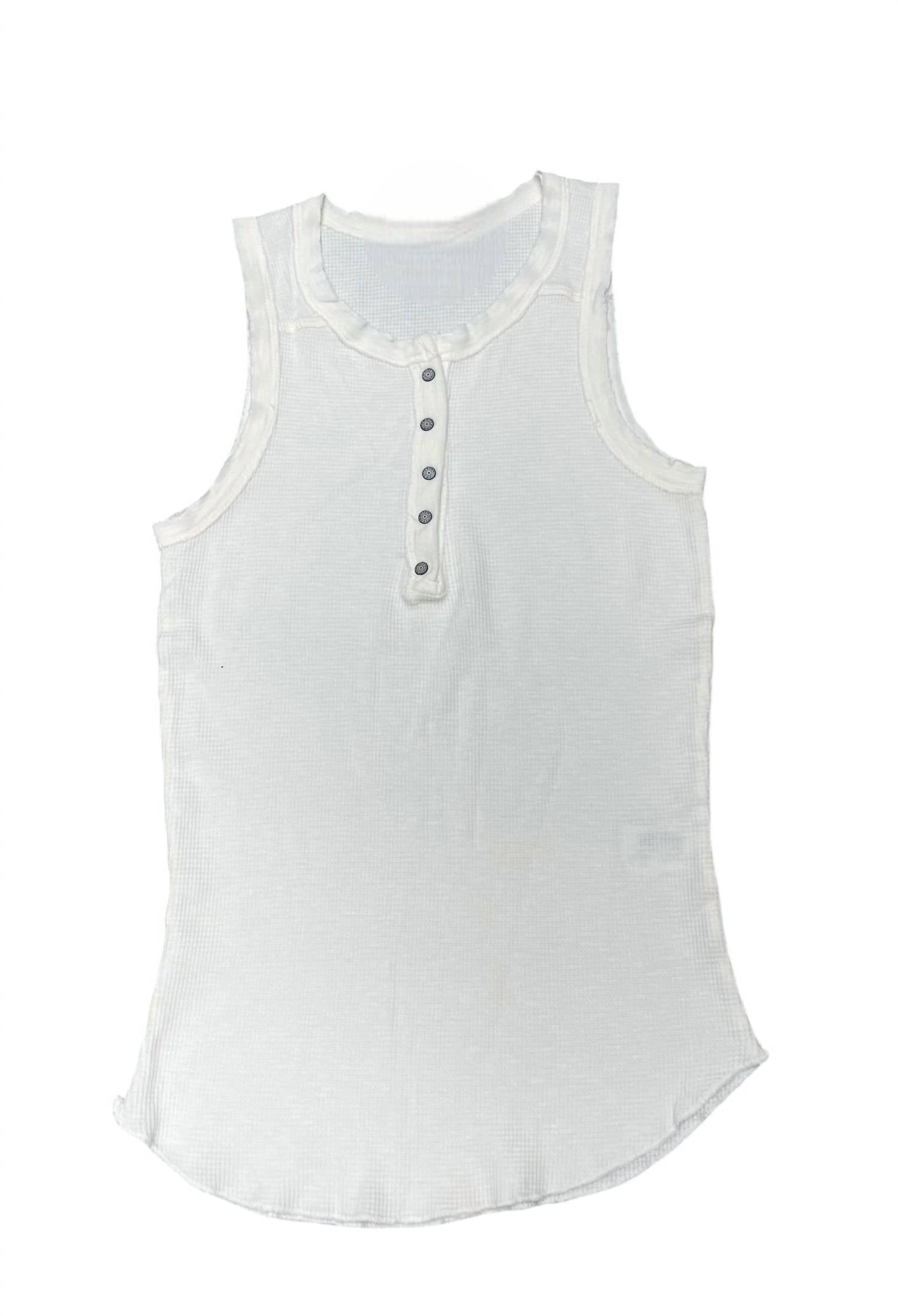 Crown Jewel - Women's Thermal Crew Henley Tank