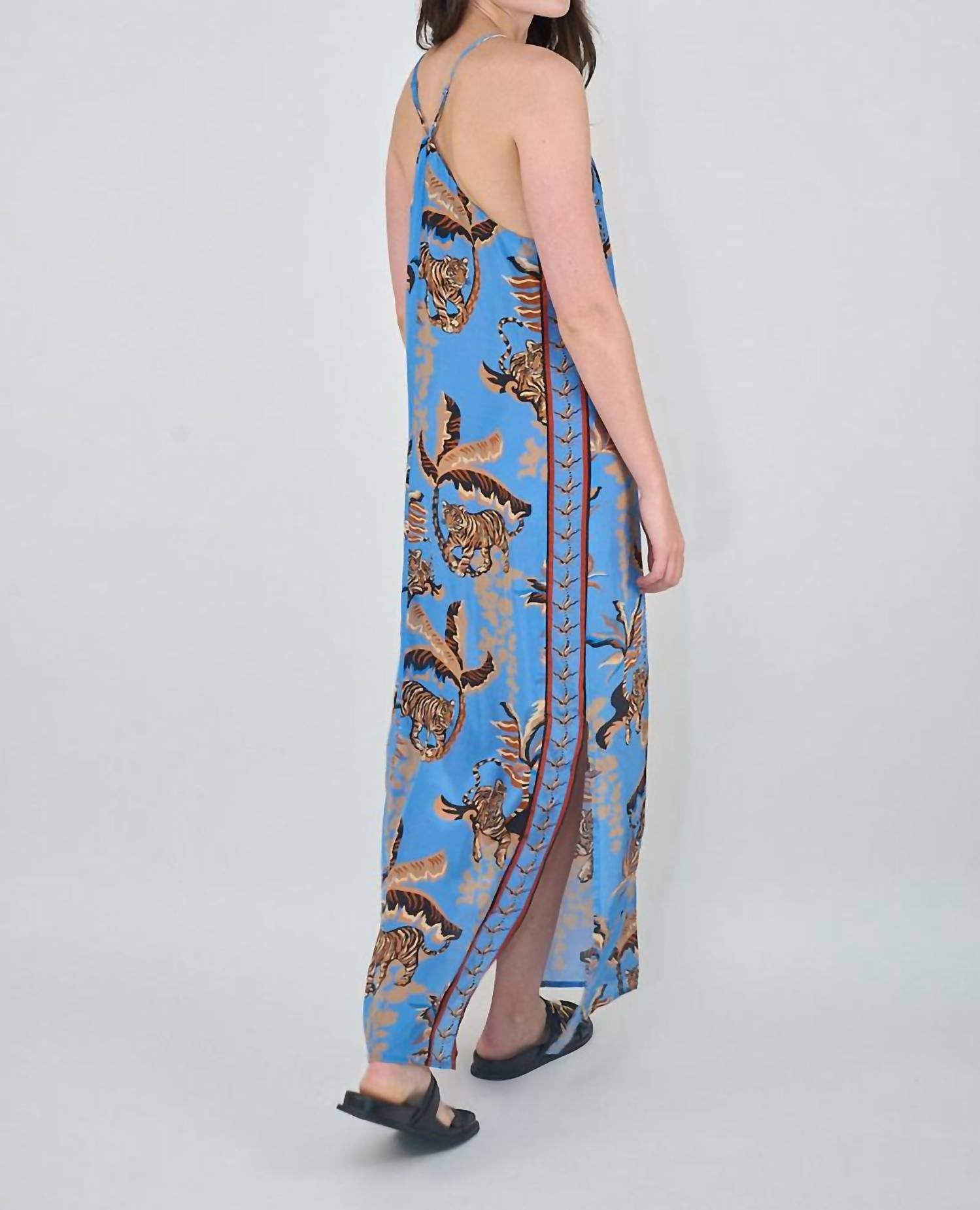Las Sureñas - Bali Tiger Ocean Silk Dress