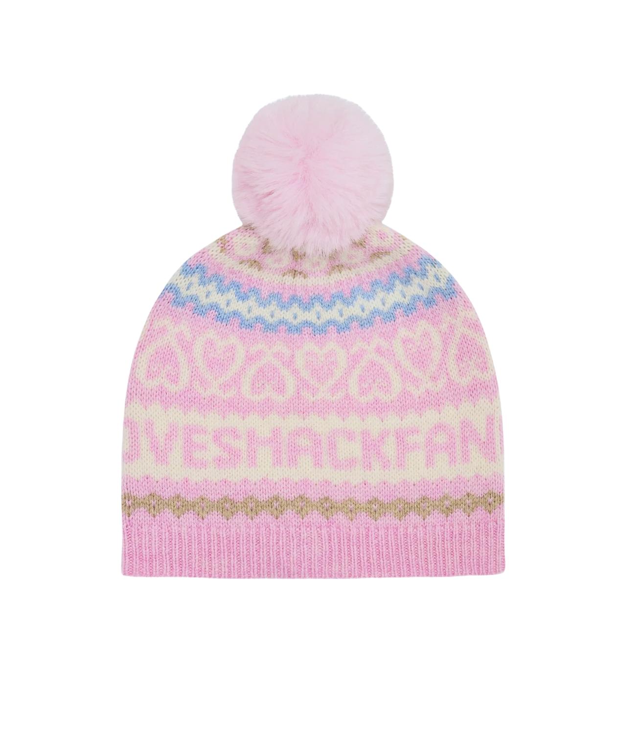 LoveShackFancy Women's Sanibel Wool Beanie in peach dream - women's hat