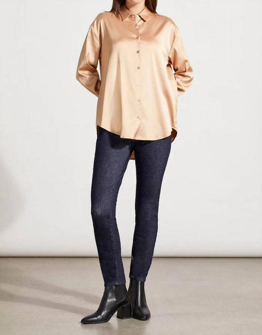 Tribal - Flowy Satin Button Shirt