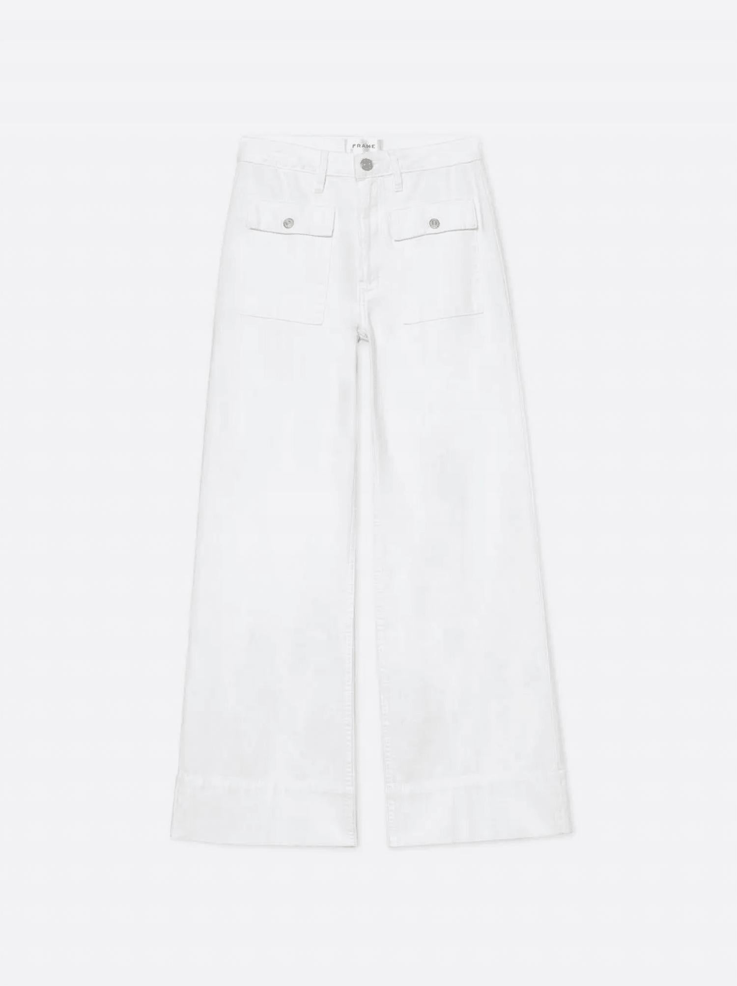 Frame - Women's 70's Patch Pocket Crop Straight Pants