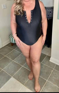 Davi & Dani - Women's Dot One Piece Swimsuit