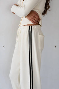 Donni. - Thermal Crop Stripe Pants