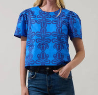 Sugarlips - Romery Abstract Tilma Short Sleeve Top