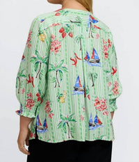 Foxcroft - Alica 3/4 Recess Shirt - Plus