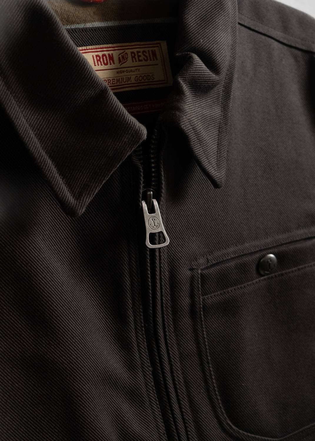 Iron & Resin Men's Pioneer Jacket in charcoal - men's jacket - alternate view