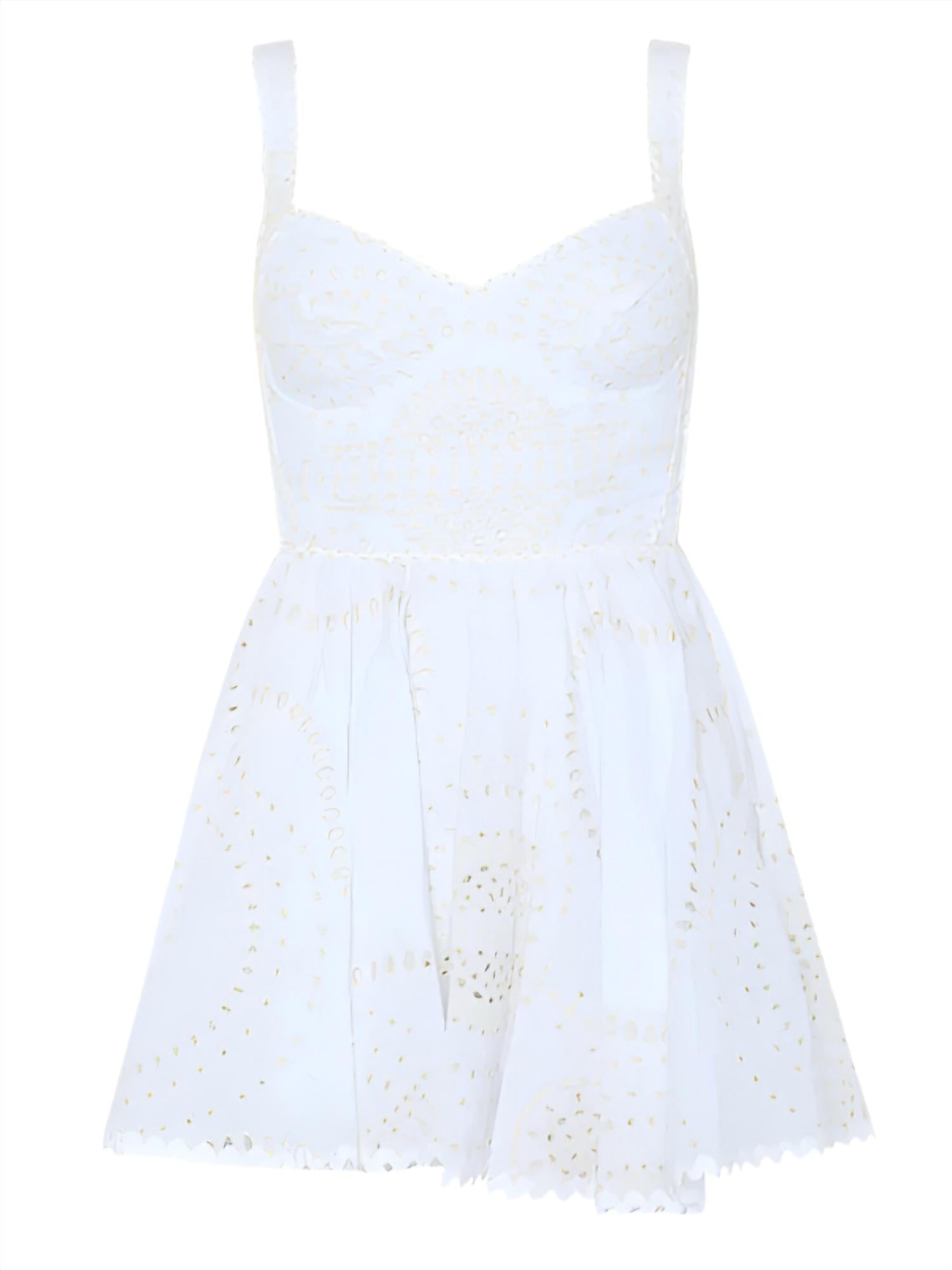 Charo Ruiz - Birdie Sweetheart Neckline Mini Dress