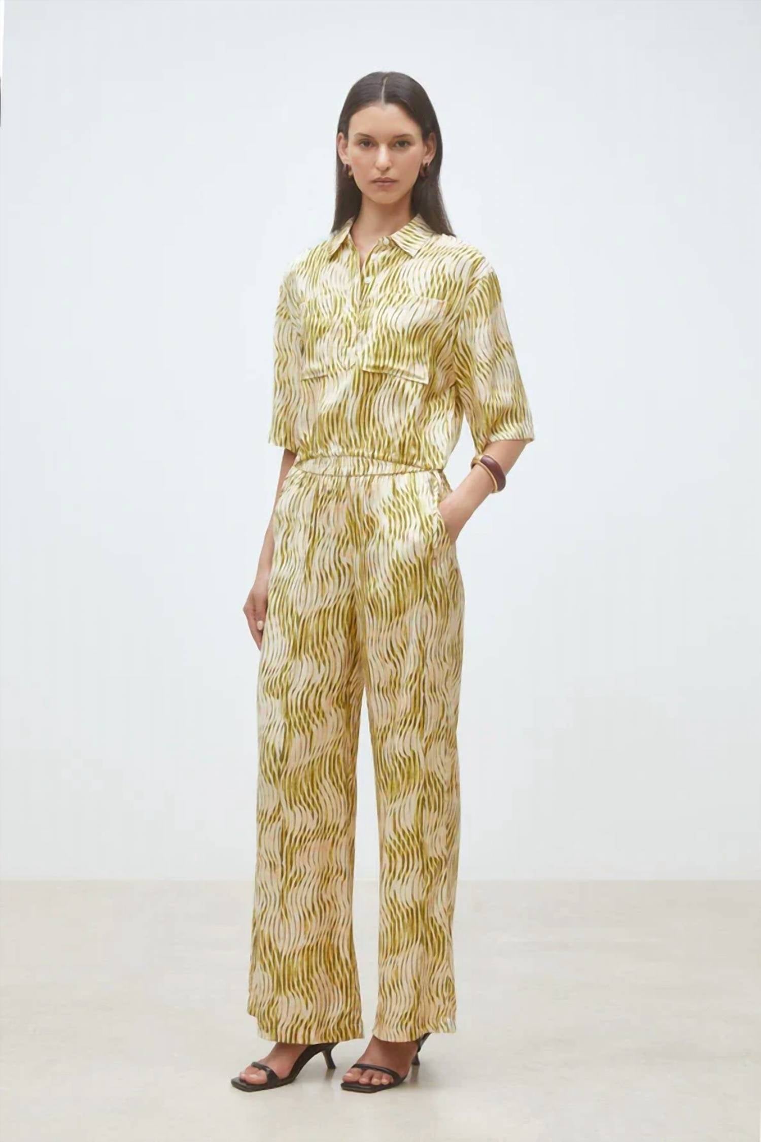 Suncoo - Jazz Wide Leg Viscose Pant