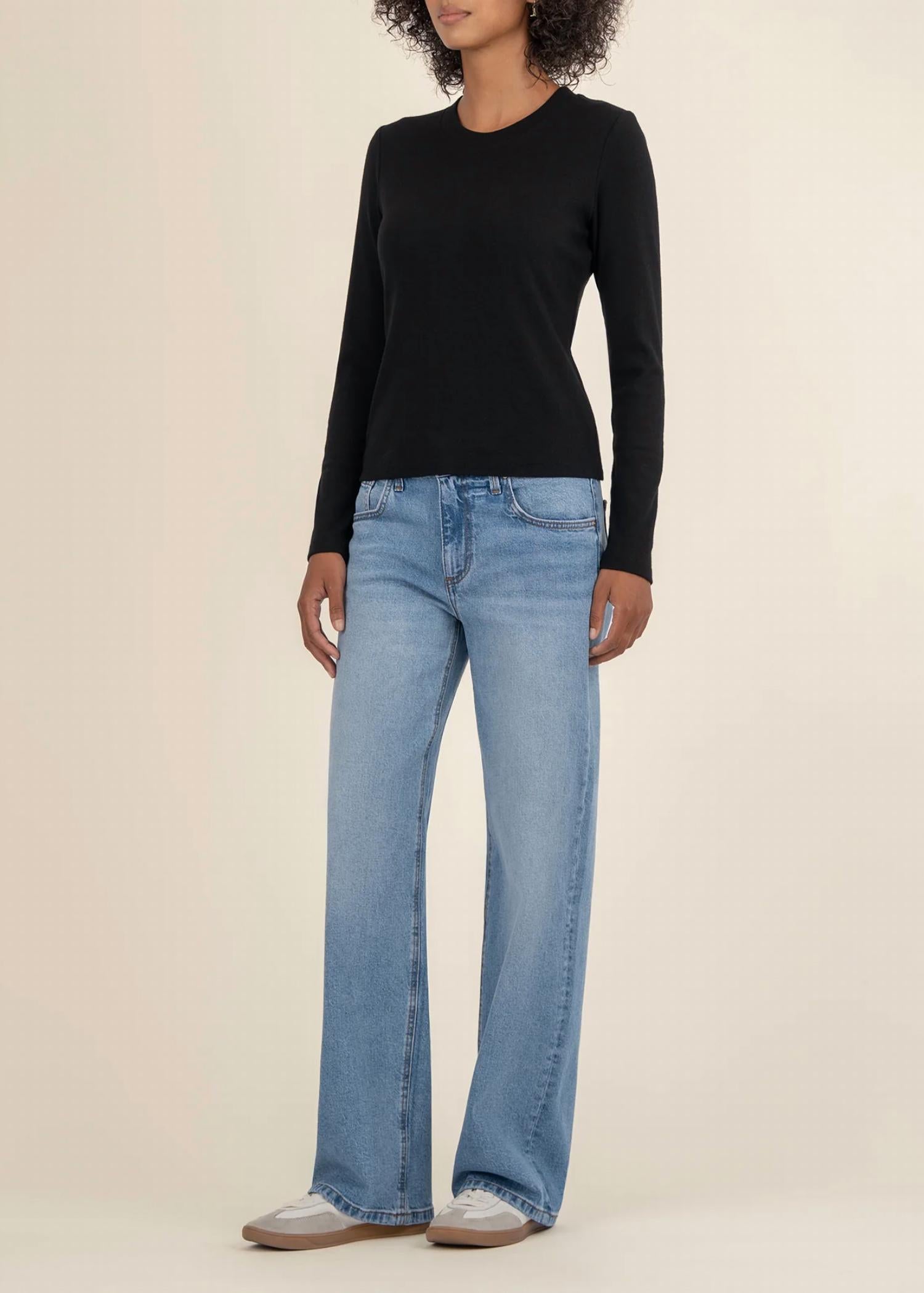 Kut From The Kloth - Noelie Scoop Neck Long Sleeve Tee