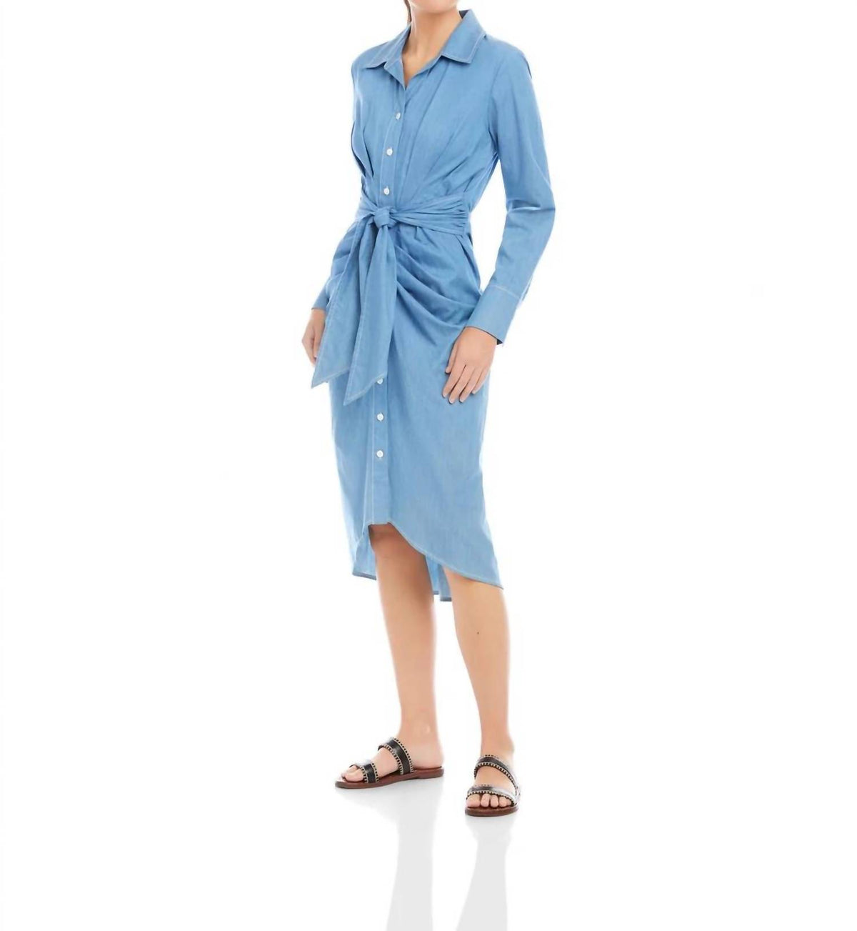 Fifteen Twenty - Rayleen Pleated Shirtdress